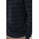 Pull effet rayé navy