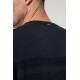 Pull effet rayé navy