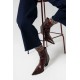 Chaussettes motif léopard beige