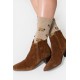 Chaussettes motif beige