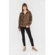 Sweat oversized imprimé léopard