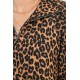 Sweat oversized imprimé léopard
