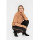 Legging noir avec bande léopard