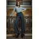 Pantalon en maille noir et blanc
