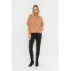 Pull avec manchettes amovibles saumon