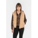 Doudoune sans manches beige