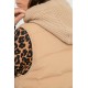 Doudoune sans manches beige