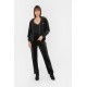 Gilet velours zippé noir