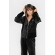Gilet velours zippé noir
