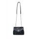 Pochette en cuir noir