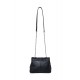 Pochette en cuir noir
