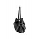 Sac en cuir grainé noir