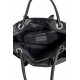 Sac en cuir grainé noir