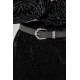 Robe midi en velour noir