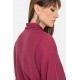 Blouse à grosse fleur lie de vin