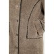 Manteau moutonné coloris taupe