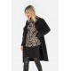 Chemise imprimé baroque noir et bordeaux