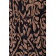 Chemise imprimé baroque noir et bordeaux