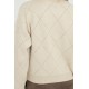 Pull esprit collège crème