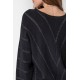 Pull noir et lurex