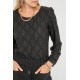 Top noir esprit dentelle