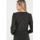 Top noir esprit dentelle
