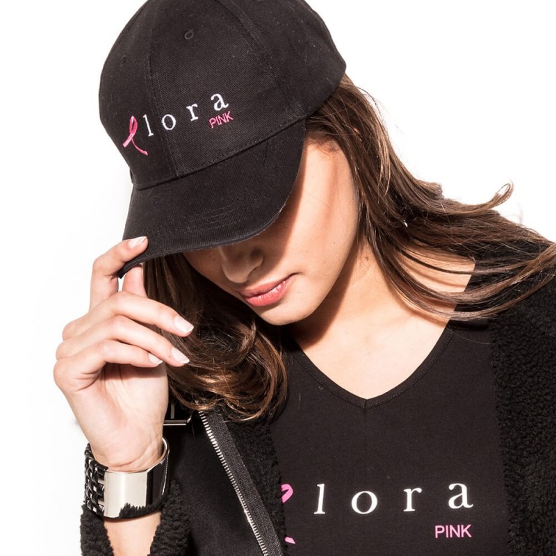 Casquette noire Challenge du Ruban Rose