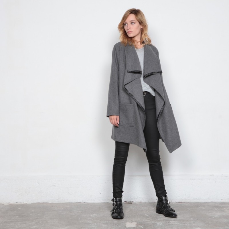 Parker Automne Spécial Laine L Classique Button Longues Style Trench Couleur Manches Manteau De Coat Printemps Casual Revers Avec Elégante Femme ModecolorVertSize Unie yYbf6gv7