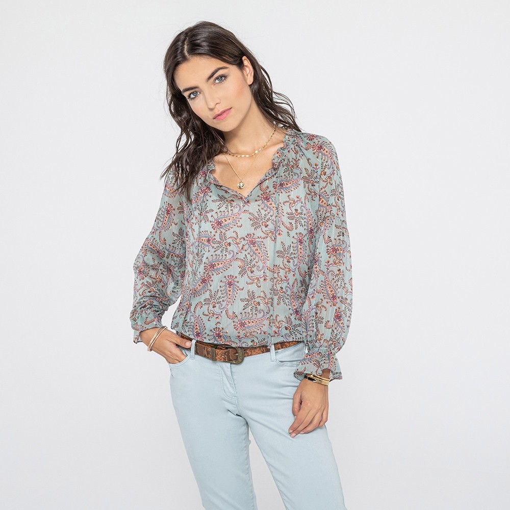 Blouse et débardeur céladon Blouse et débardeur céladon
