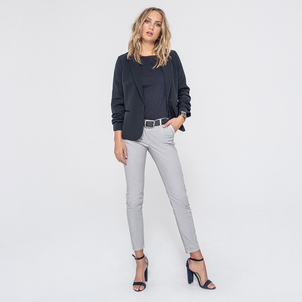 Pantalon blanc et encre Pantalon blanc et encre