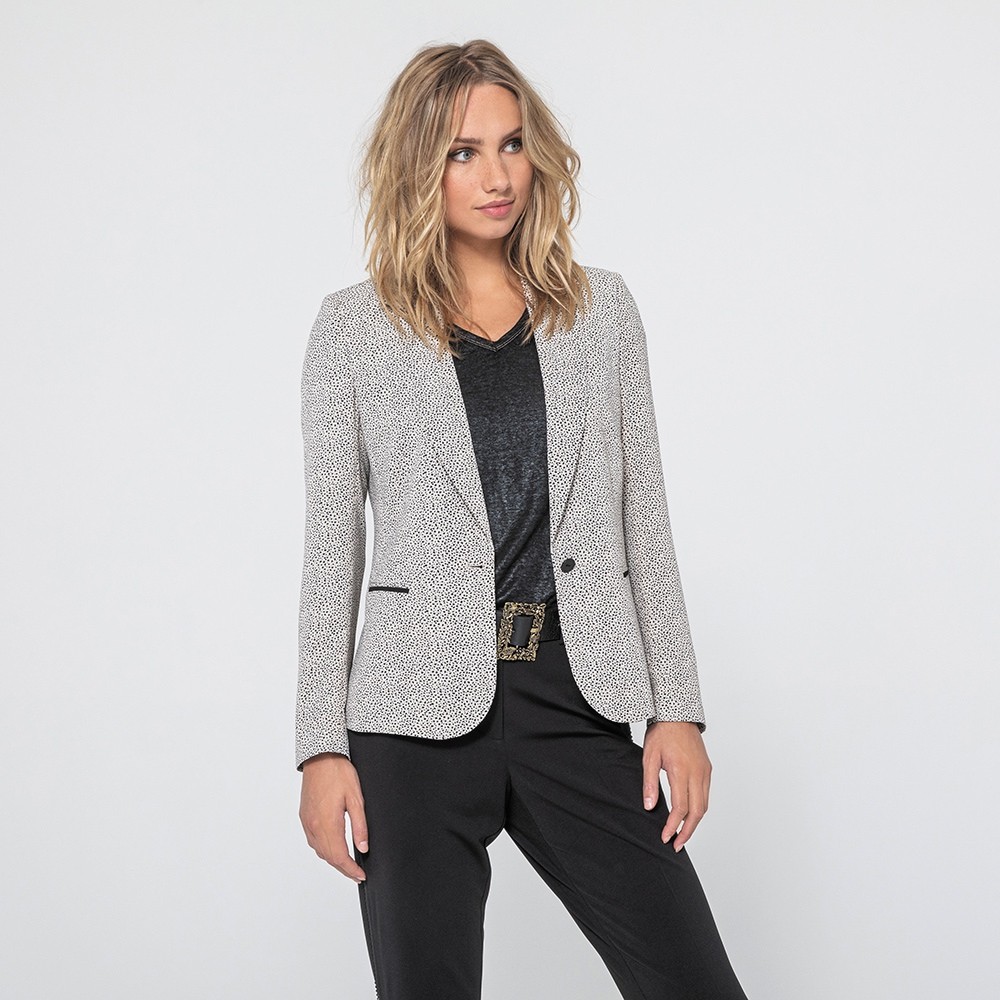 Veste écru et noir Veste écru et noir