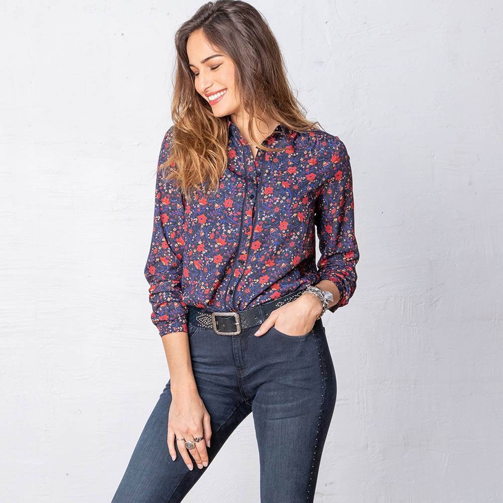 chemise à fleur