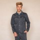 Blouson en jean bleu gris 100% coton éco-responsable