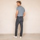 Pantalon chino bleu navy en coton éco-responsable