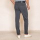 Pantalon chino bleu navy en coton éco-responsable