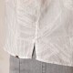 Chemise hawaïenne grise claire 100% coton éco-responsable à manches courtes