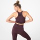 Brassière de sport longue et sans couture