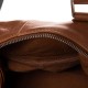 Sac bowling en cuir souple et grainé camel