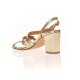 Sandales minimalistes à brides fines dorées