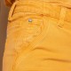 Pantalon slim mangue au 5 poches modernisées