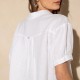 Chemise coupe droite blanche 100% lin