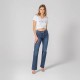 Jean Bootcut bleu foncé denim stretch