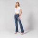 Jean Bootcut bleu foncé denim stretch