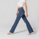 Jean Bootcut bleu foncé denim stretch