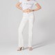 Jean Bootcut blanc denim stretch