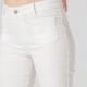 Jean Bootcut blanc denim stretch