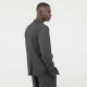 Veste en maille col tailleur coloris anthracite