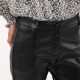 Pantalon silimi cuir noir  longueur chevilles