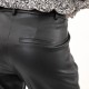 Pantalon silimi cuir noir  longueur chevilles