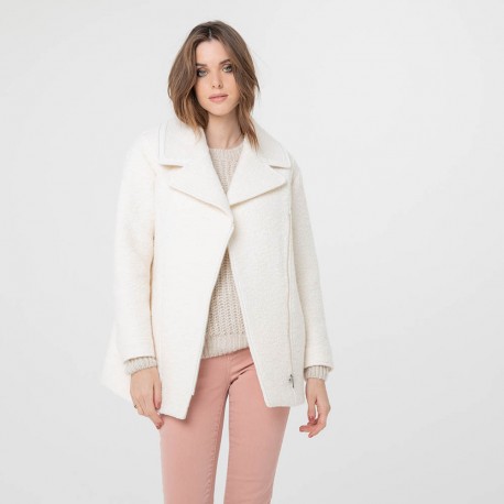 manteau laine polyester